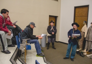 Civil War Reenactors Visit Campus