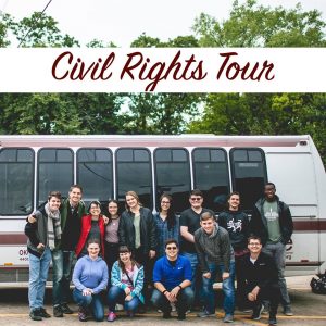 Civil Rights Bus Tour group
