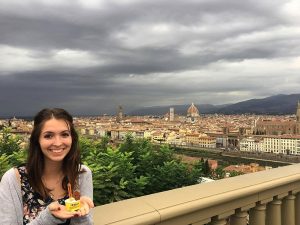 Kaitlyn Williams in Florence, Italy