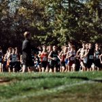 A group running at a track meet